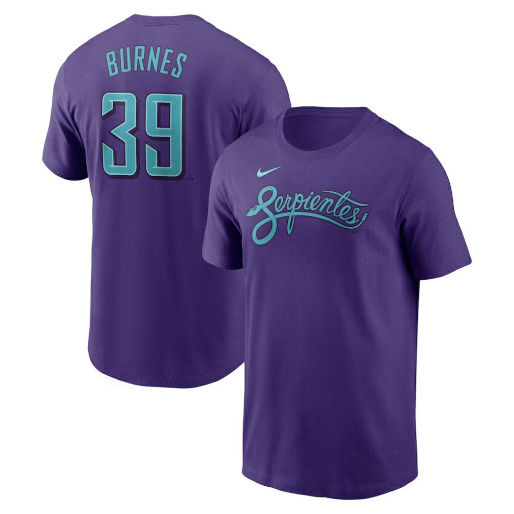 Corbin Burnes Arizona Diamondbacks Nike 2025 City Connect Fuse Name & Number T-Shirt | MLB Outlet