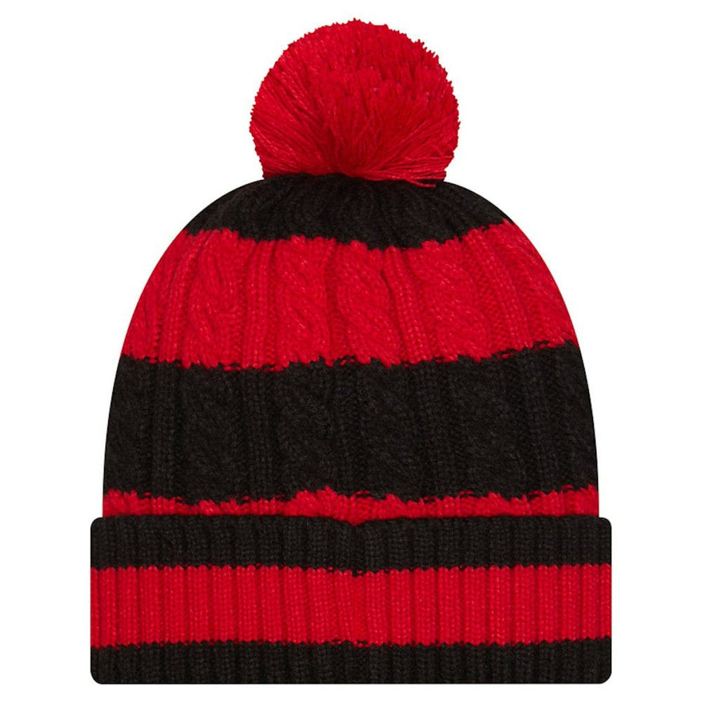 San Francisco 49ers New Era Women's Braided Cuffed Knit Hat with Pom