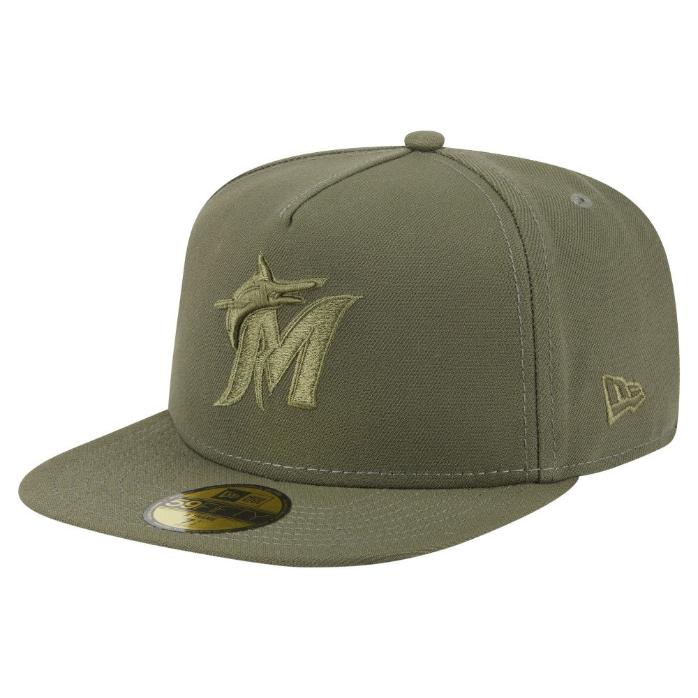 Miami Marlins New Era Color Pack A-Frame 59FIFTY Fitted Hat | MLB Discount