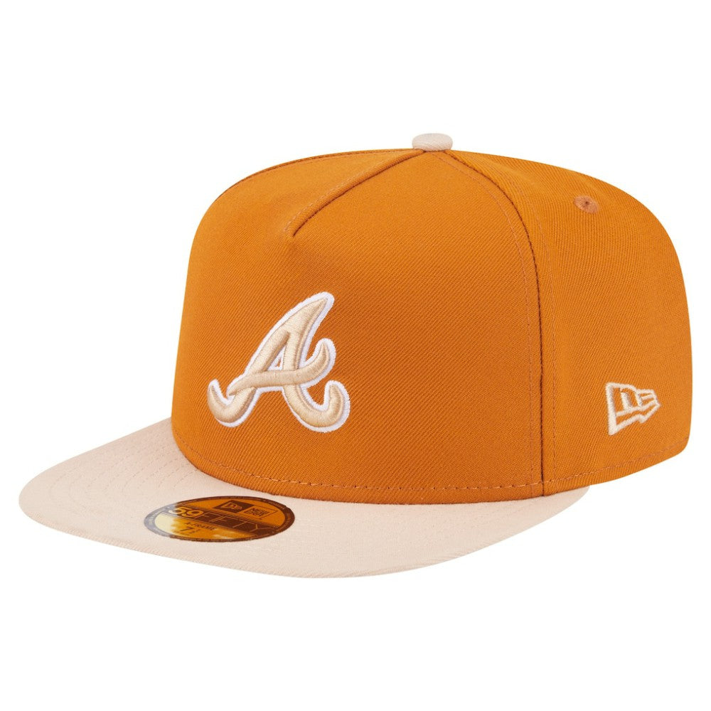 Atlanta Braves New Era Two-Tone Color Pack A-Frame 59FIFTY Fitted Hat | MLB On Sale