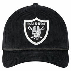 Las Vegas Raiders New Era Cord Corduroy 9FORTY A-Frame Adjustable Hat