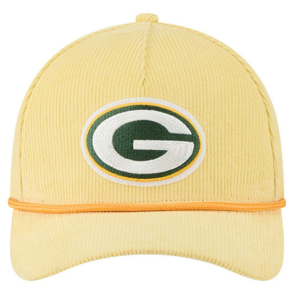 Green Bay Packers New Era Cord Corduroy 9FORTY A-Frame Adjustable Hat