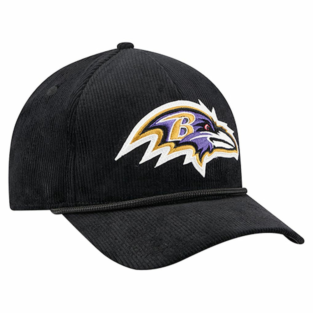 Baltimore Ravens New Era Cord Corduroy 9FORTY A-Frame Adjustable Hat