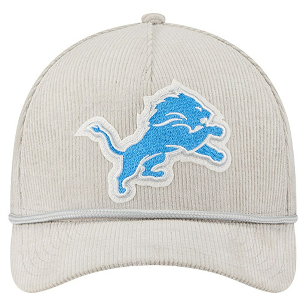 Detroit Lions New Era Cord Corduroy 9FORTY A-Frame Adjustable Hat
