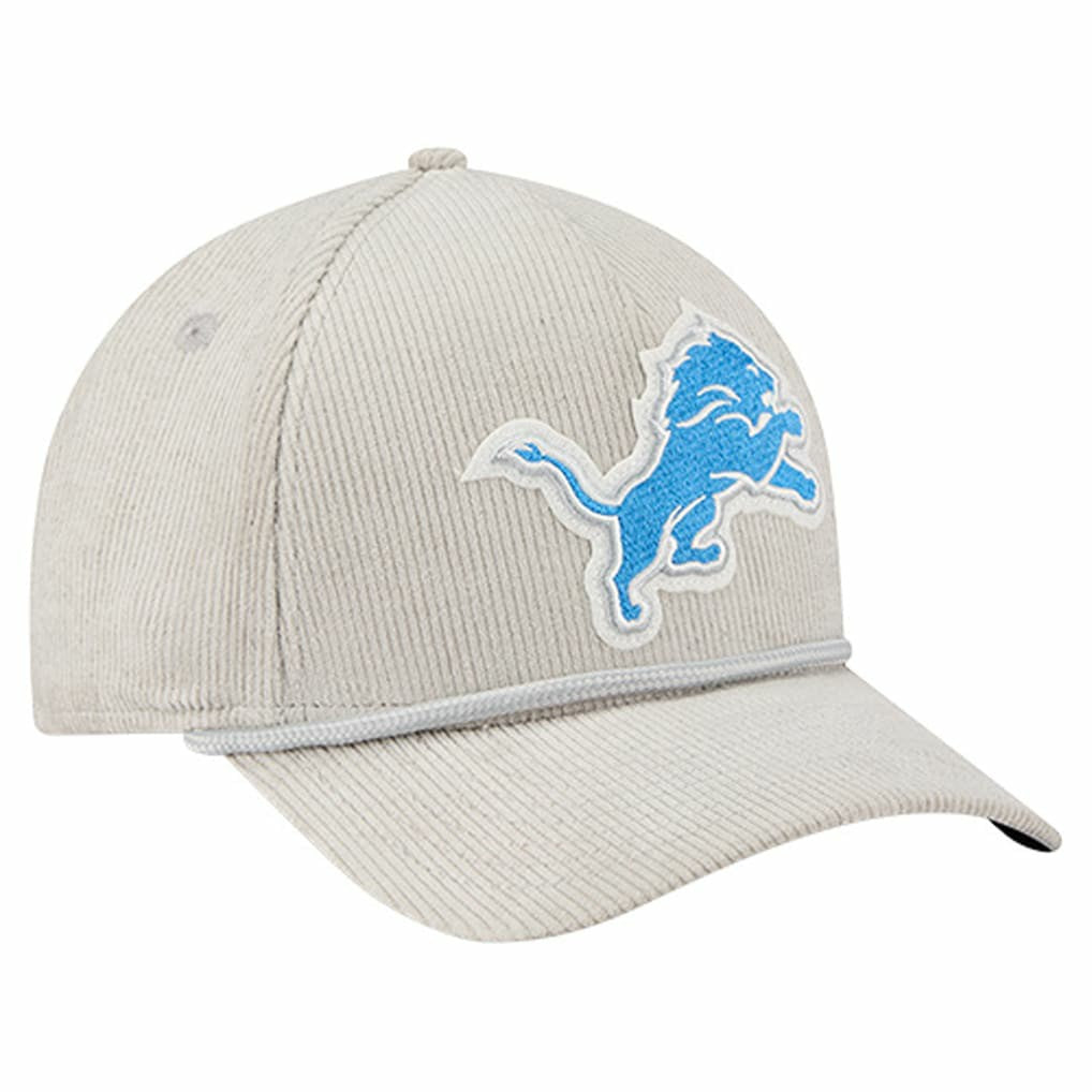 Detroit Lions New Era Cord Corduroy 9FORTY A-Frame Adjustable Hat