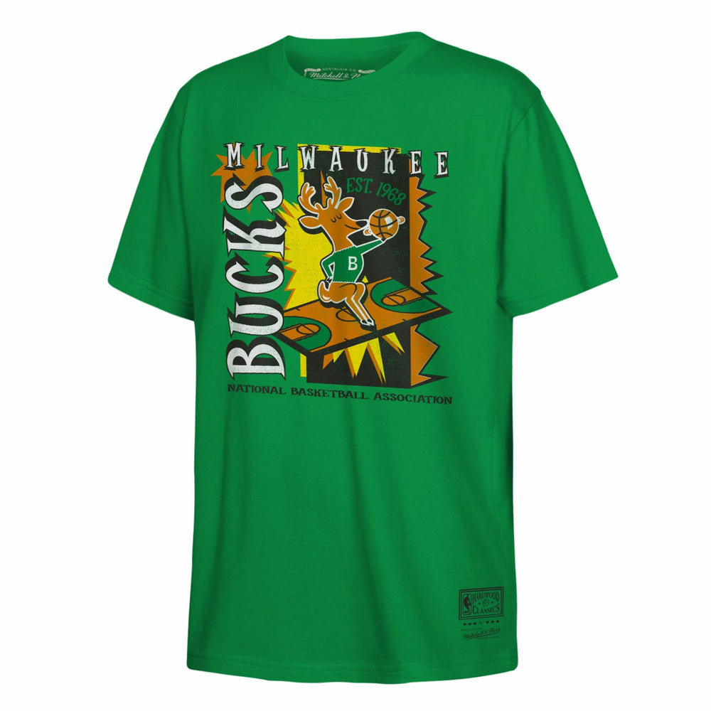 Milwaukee Bucks Youth Retro '90s Poster T-Shirt Outlet