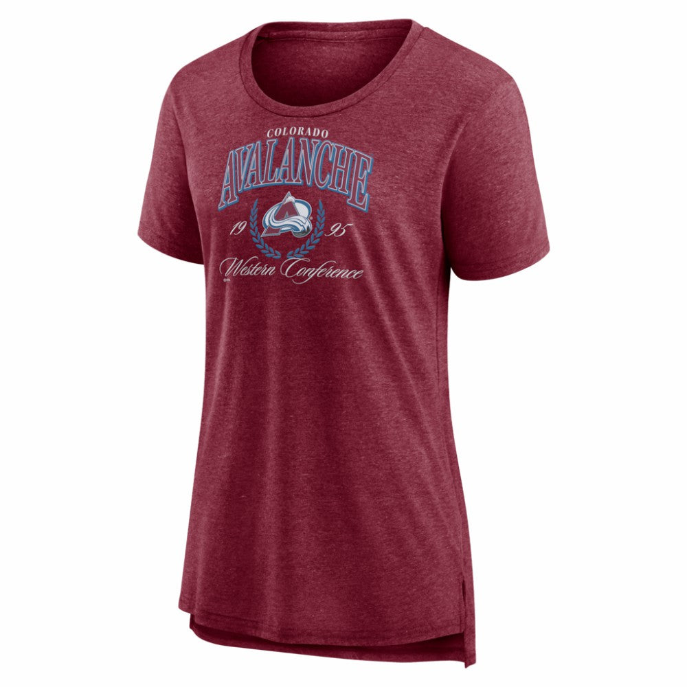 Colorado Avalanche Women's Reign Supreme Tri-Blend T-Shirt Discount