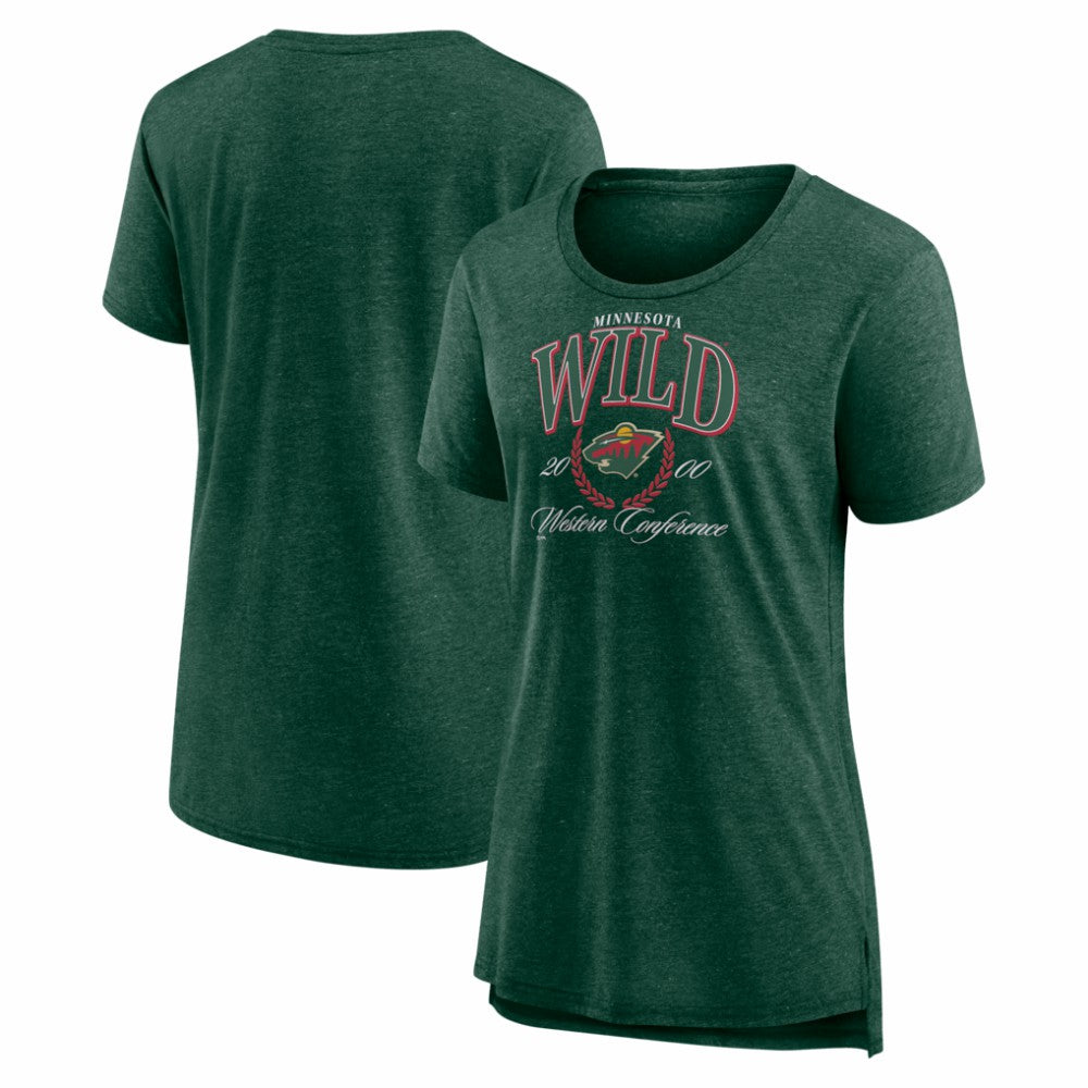 Minnesota Wild Women's Reign Supreme Tri-Blend T-Shirt Outlet