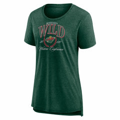 Minnesota Wild Women's Reign Supreme Tri-Blend T-Shirt Outlet