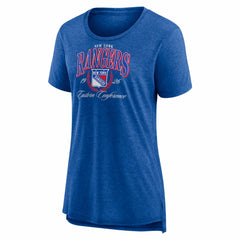 New York Rangers Women's Reign Supreme Tri-Blend T-Shirt On Sale
