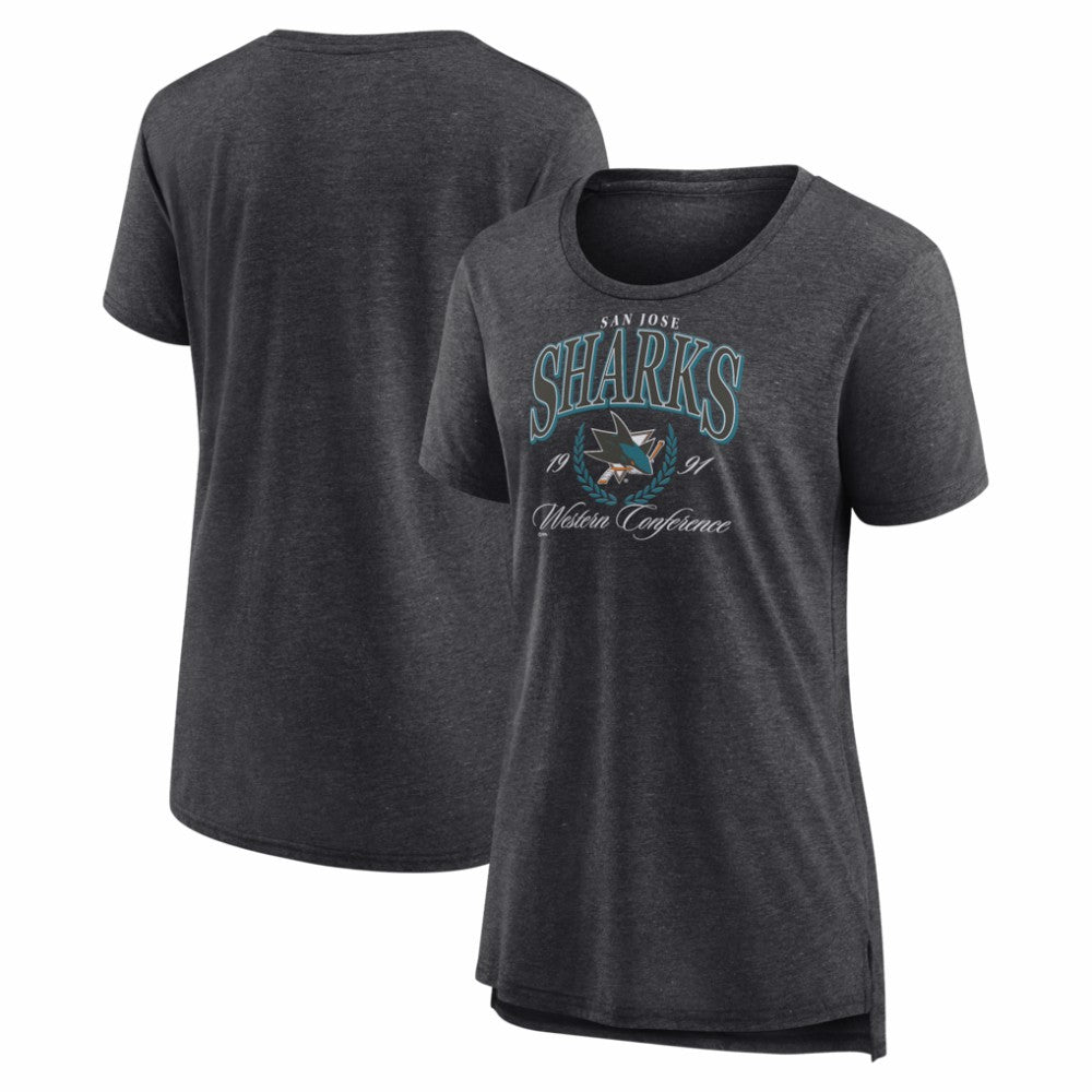 San Jose Sharks Women's Reign Supreme Tri-Blend T-Shirt For Sale