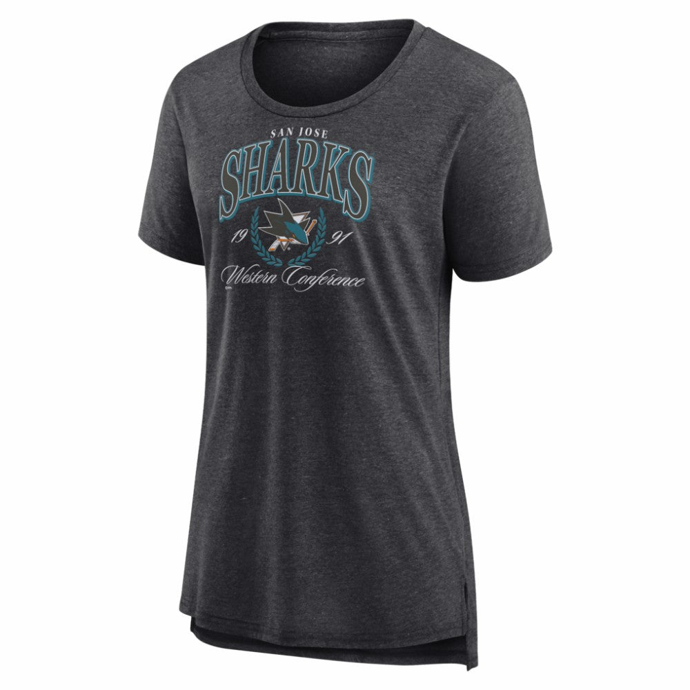 San Jose Sharks Women's Reign Supreme Tri-Blend T-Shirt For Sale