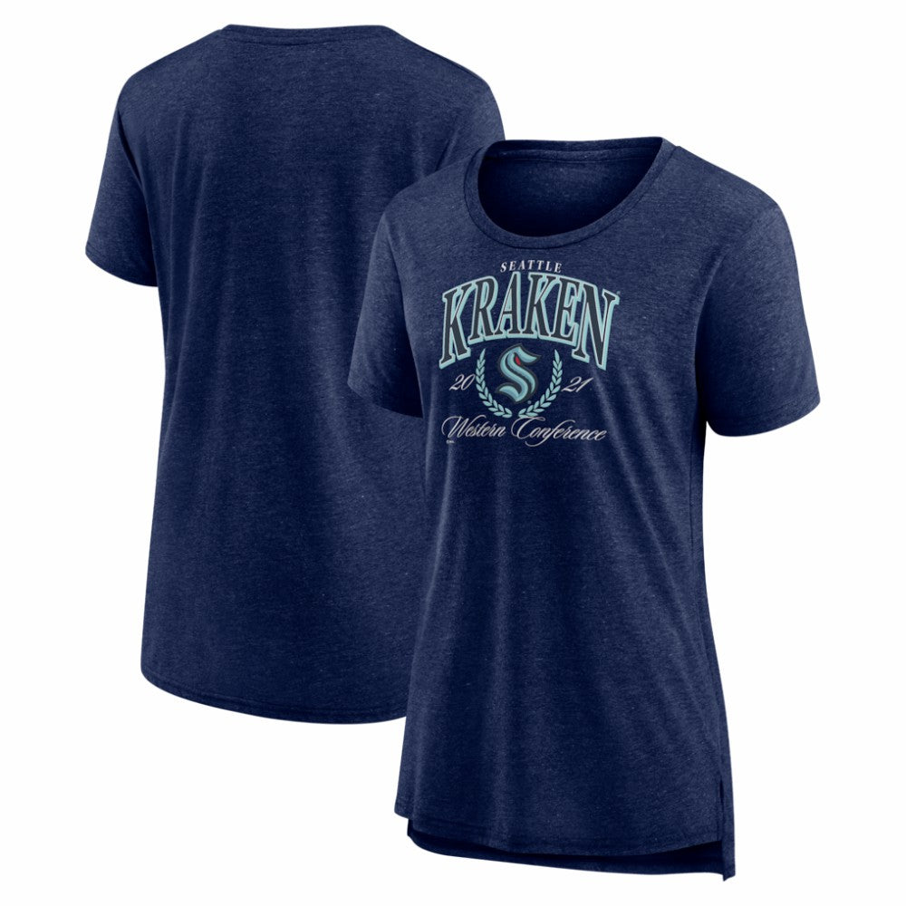 Seattle Kraken Women's Reign Supreme Tri-Blend T-Shirt Discount
