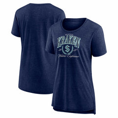 Seattle Kraken Women's Reign Supreme Tri-Blend T-Shirt Discount