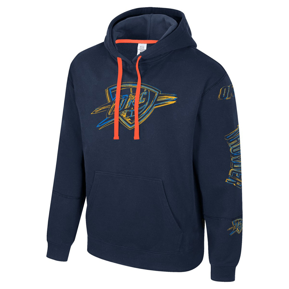 Oklahoma City Thunder Stadium Essentials Unisex Elementized Pullover Hoodie New