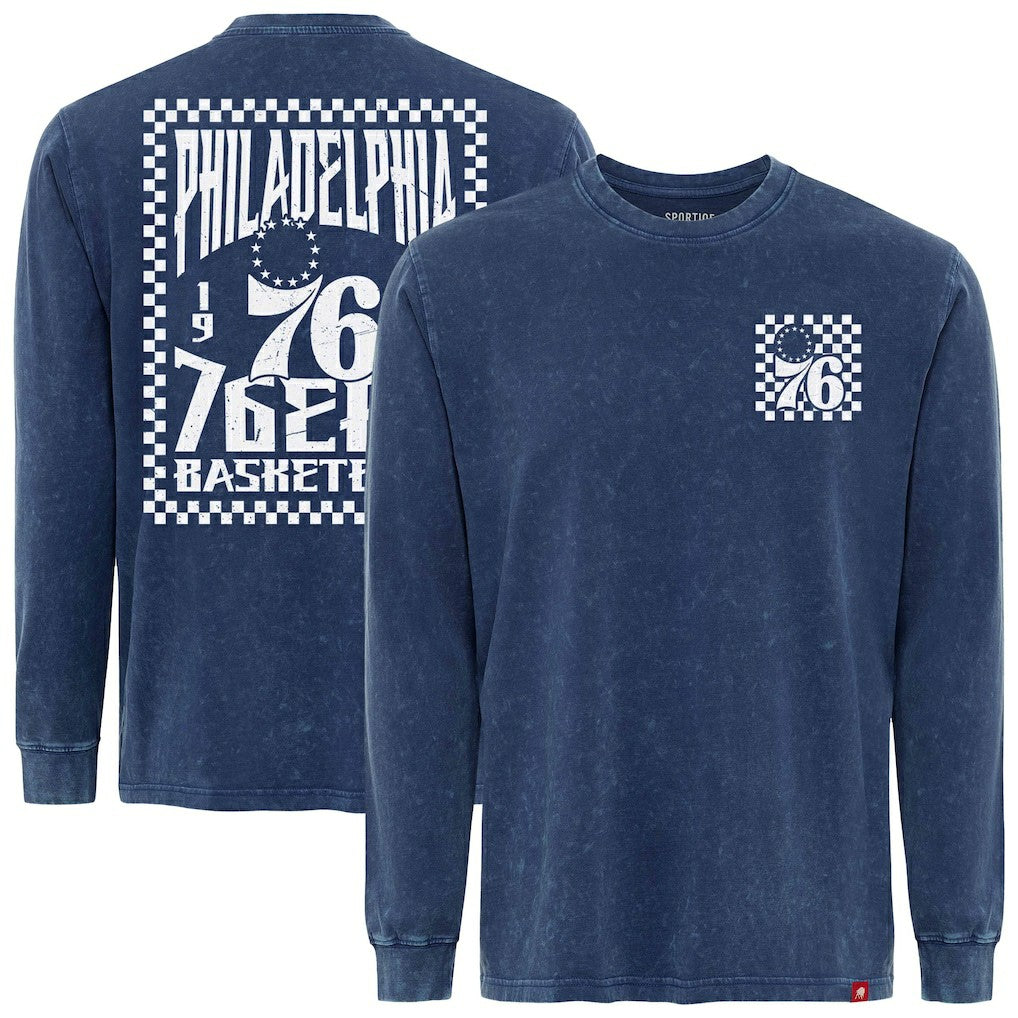 Philadelphia 76ers Sportiqe Men's Bono Long Sleeve T-Shirt On Sale