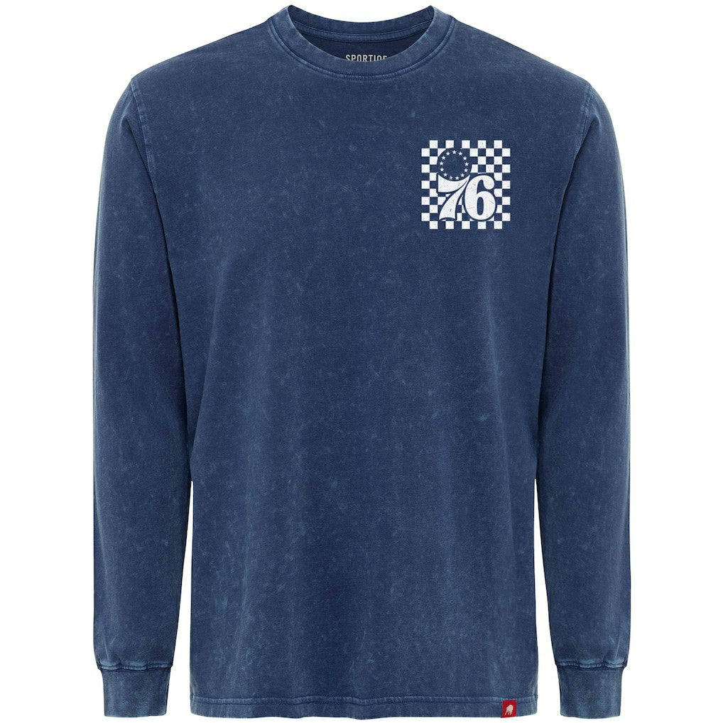 Philadelphia 76ers Sportiqe Men's Bono Long Sleeve T-Shirt On Sale