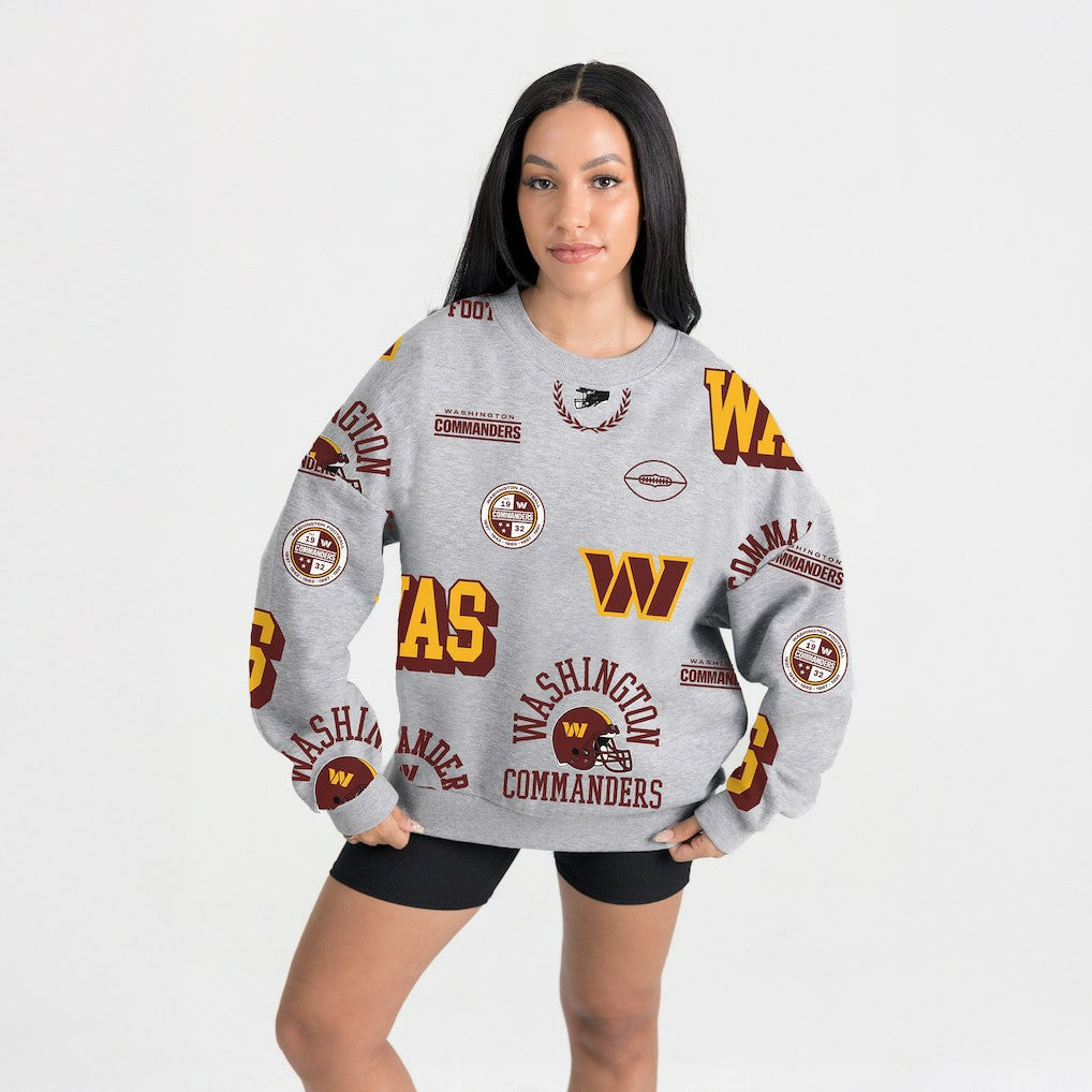 Washington Commanders  Gameday Couture Women's Always On Repeat Fleece Sweatshirt