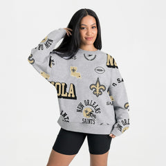 New Orleans Saints  Gameday Couture Women's Always On Repeat Fleece Sweatshirt