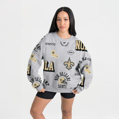 New Orleans Saints  Gameday Couture Women's Always On Repeat Fleece Sweatshirt
