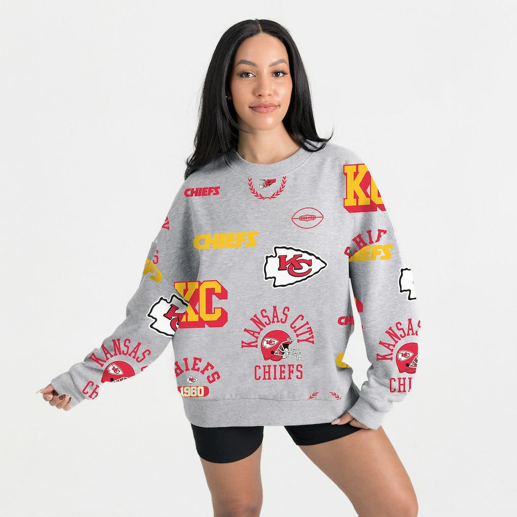 Kansas City Chiefs  Gameday Couture Women's Always On Repeat Fleece Sweatshirt