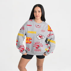 Kansas City Chiefs  Gameday Couture Women's Always On Repeat Fleece Sweatshirt