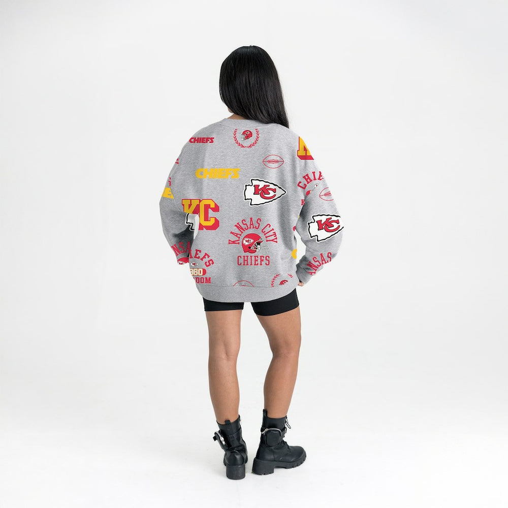 Kansas City Chiefs  Gameday Couture Women's Always On Repeat Fleece Sweatshirt