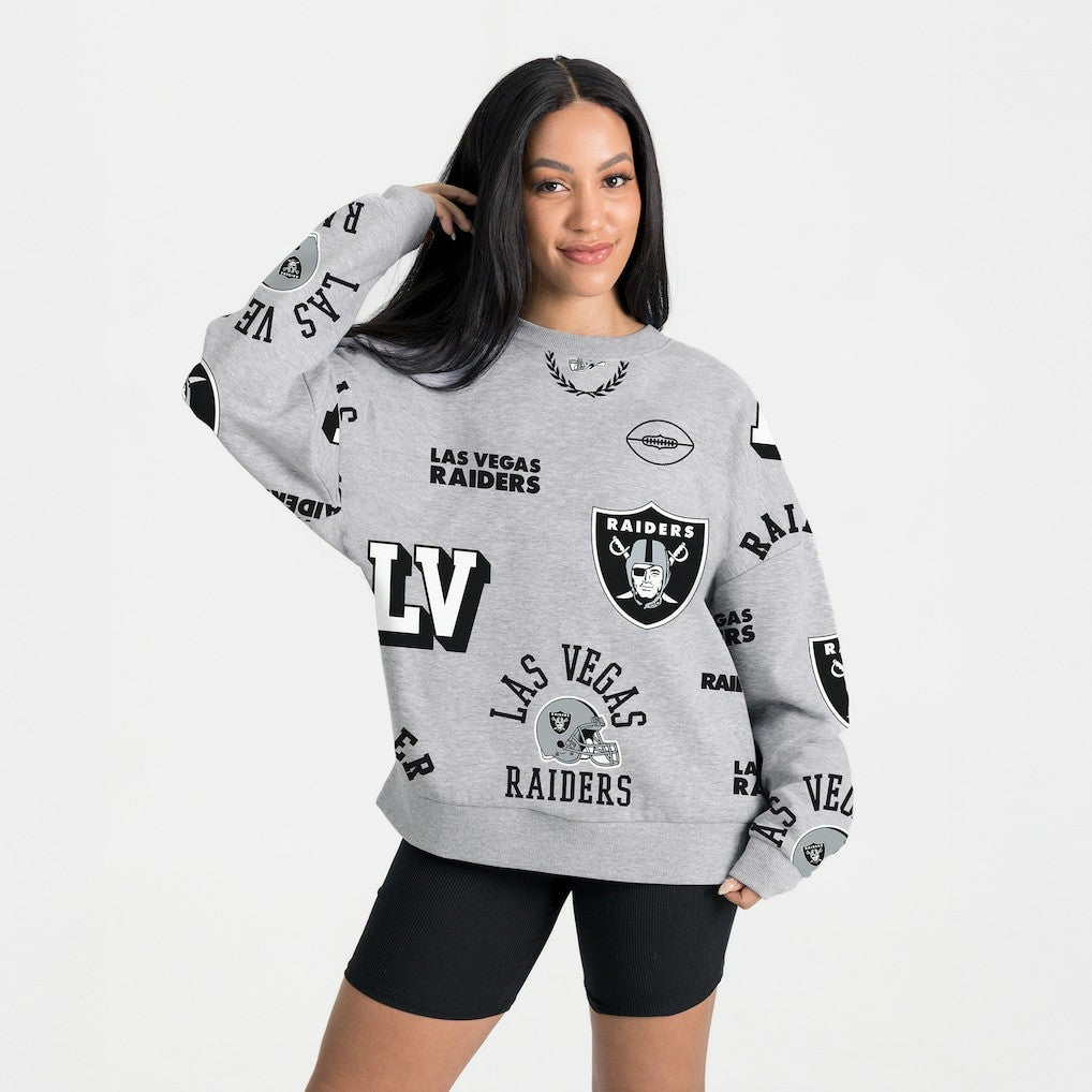 Las Vegas Raiders  Gameday Couture Women's Always On Repeat Fleece Sweatshirt