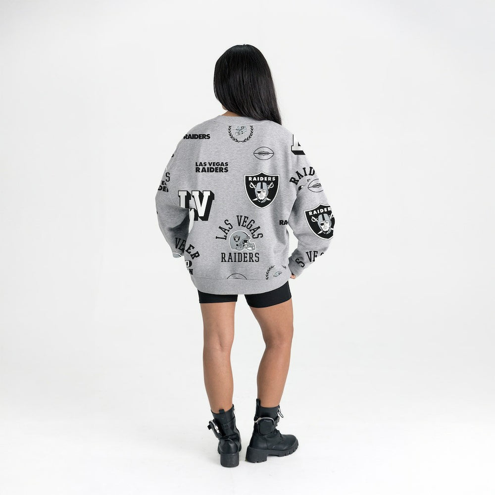Las Vegas Raiders  Gameday Couture Women's Always On Repeat Fleece Sweatshirt