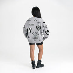 Las Vegas Raiders  Gameday Couture Women's Always On Repeat Fleece Sweatshirt