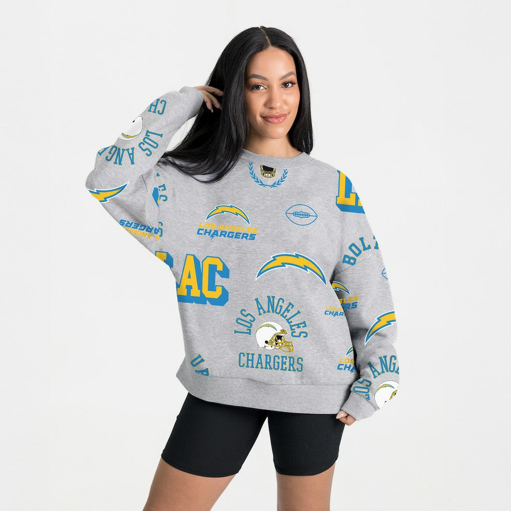 Los Angeles Chargers  Gameday Couture Women's Always On Repeat Fleece Sweatshirt