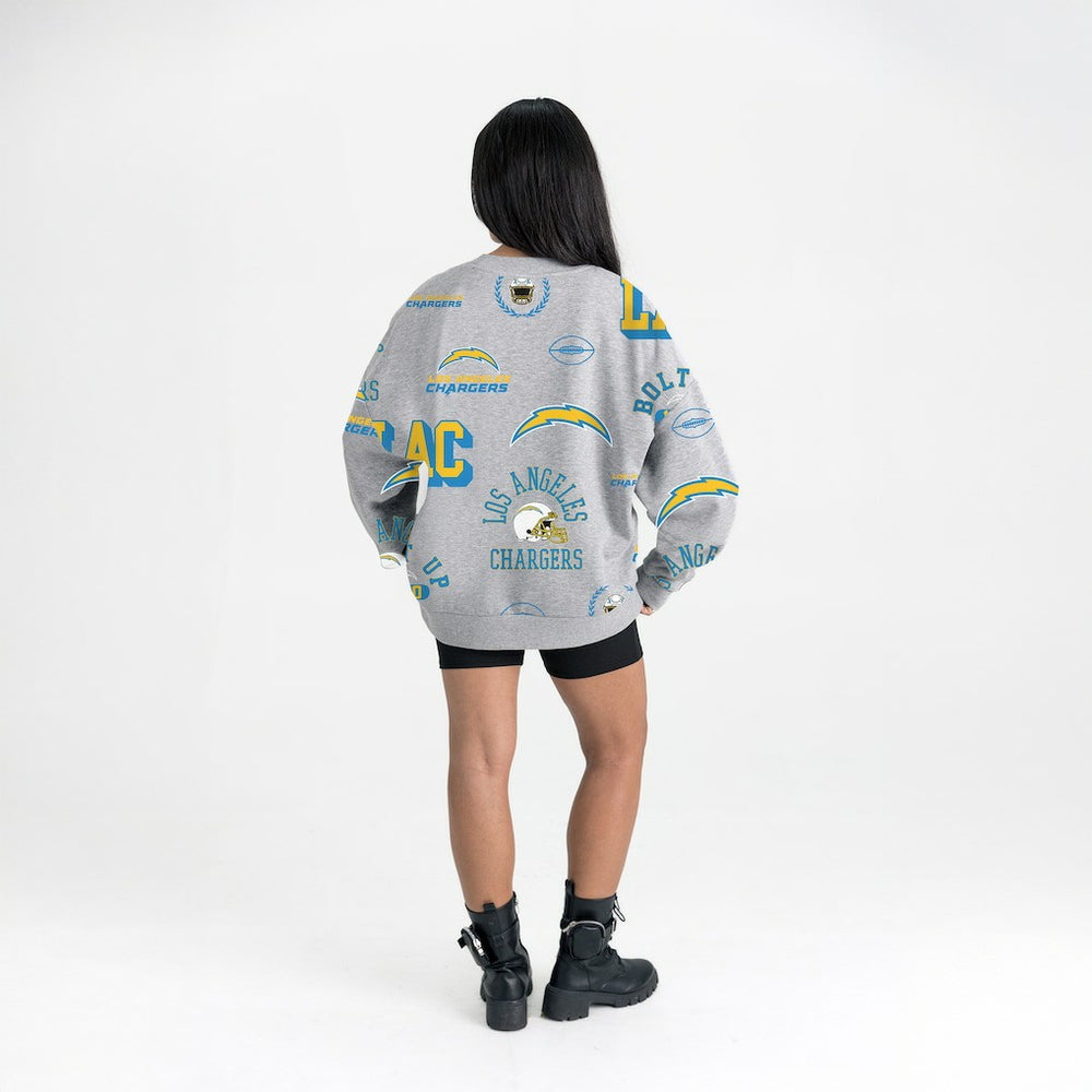 Los Angeles Chargers  Gameday Couture Women's Always On Repeat Fleece Sweatshirt