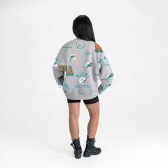 Miami Dolphins  Gameday Couture Women's Always On Repeat Fleece Sweatshirt