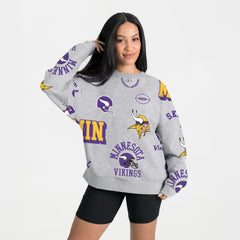 Minnesota Vikings  Gameday Couture Women's Always On Repeat Fleece Sweatshirt