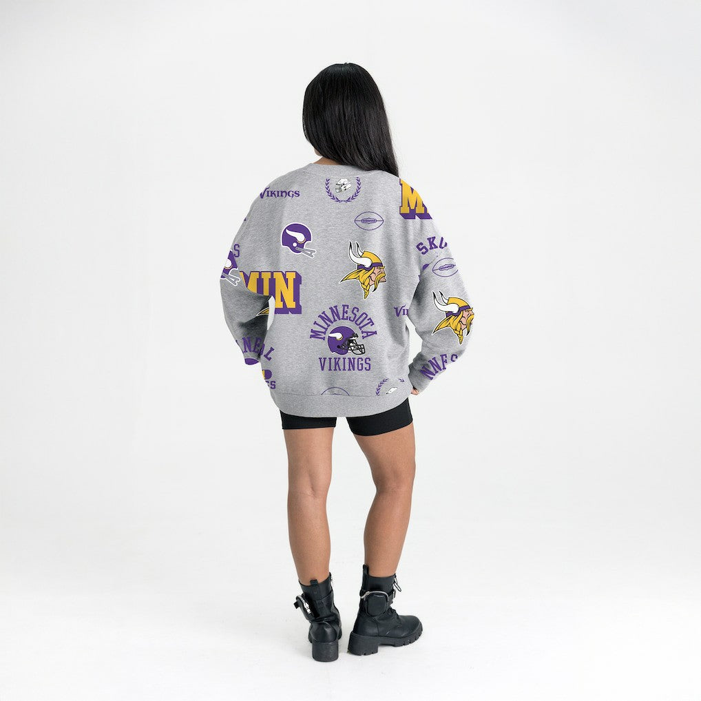Minnesota Vikings  Gameday Couture Women's Always On Repeat Fleece Sweatshirt
