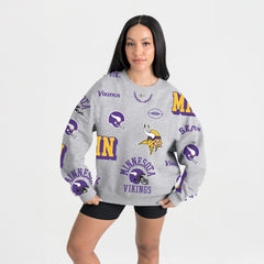 Minnesota Vikings  Gameday Couture Women's Always On Repeat Fleece Sweatshirt