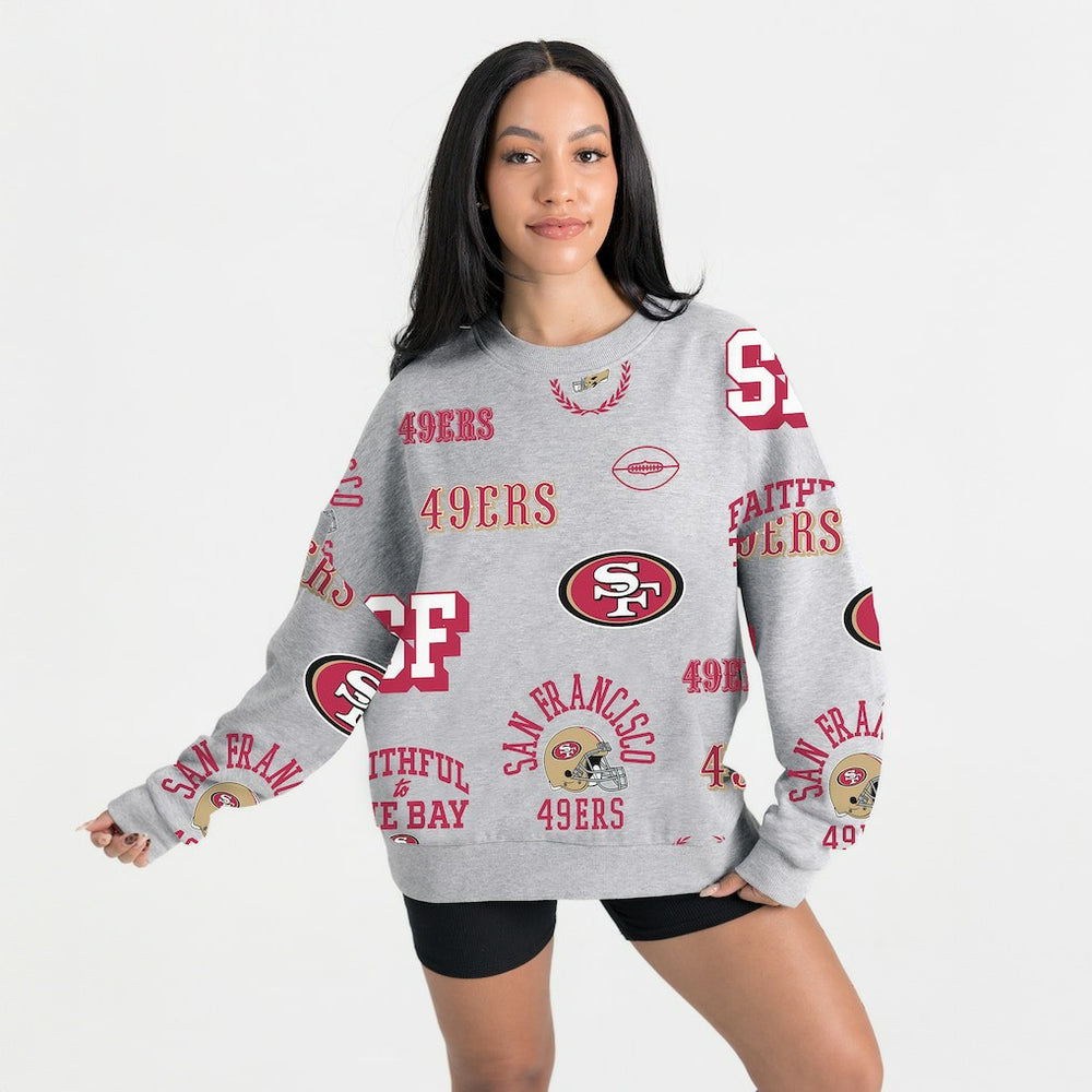 San Francisco 49ers  Gameday Couture Women's Always On Repeat Fleece Sweatshirt