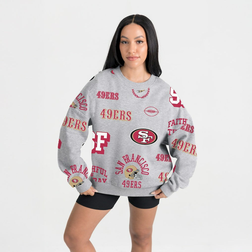 San Francisco 49ers  Gameday Couture Women's Always On Repeat Fleece Sweatshirt