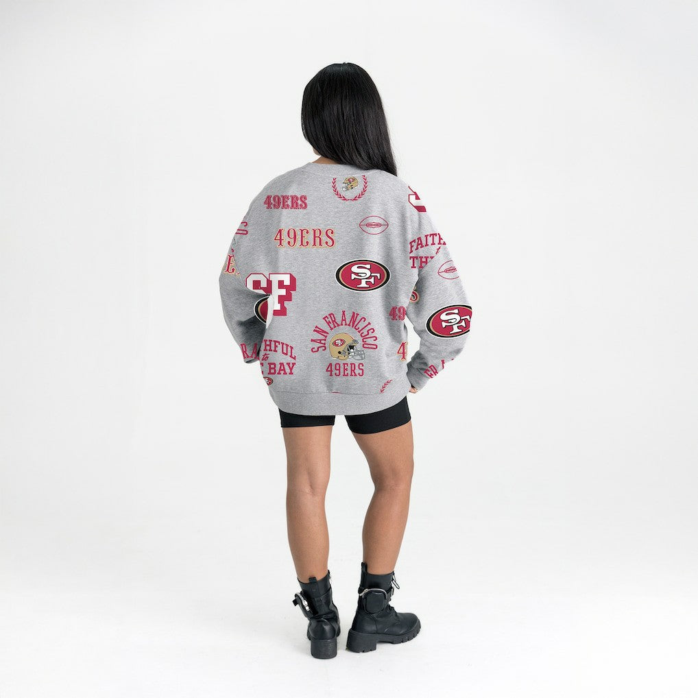 San Francisco 49ers  Gameday Couture Women's Always On Repeat Fleece Sweatshirt