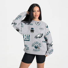 Philadelphia Eagles  Gameday Couture Women's Always On Repeat Fleece Sweatshirt