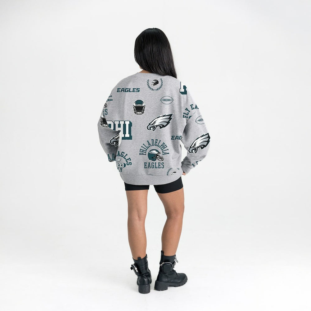 Philadelphia Eagles  Gameday Couture Women's Always On Repeat Fleece Sweatshirt