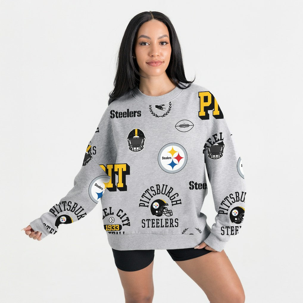 Pittsburgh Steelers  Gameday Couture Women's Always On Repeat Fleece Sweatshirt