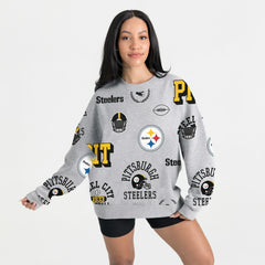 Pittsburgh Steelers  Gameday Couture Women's Always On Repeat Fleece Sweatshirt