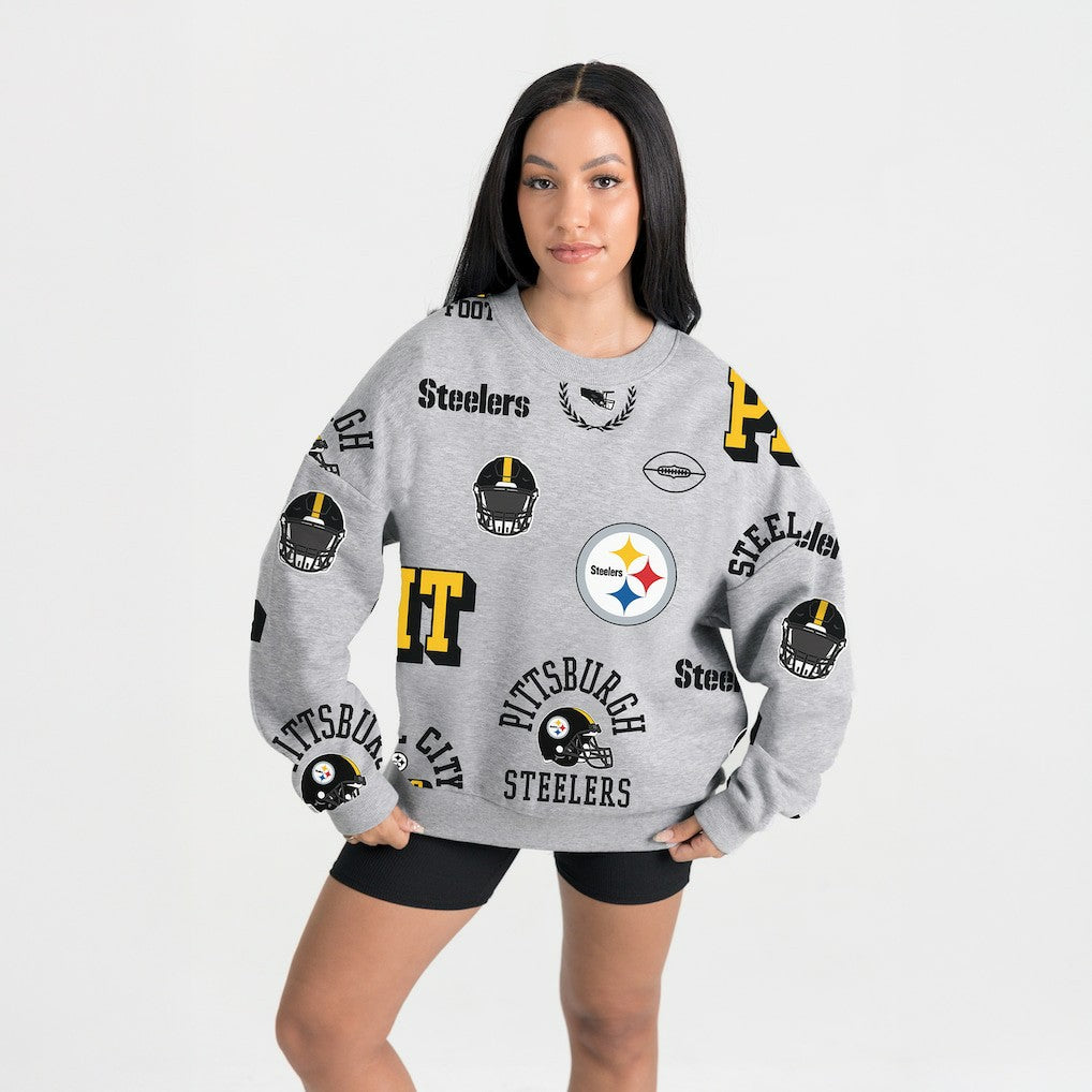 Pittsburgh Steelers  Gameday Couture Women's Always On Repeat Fleece Sweatshirt