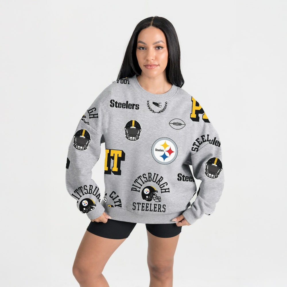 Pittsburgh Steelers  Gameday Couture Women's Always On Repeat Fleece Sweatshirt