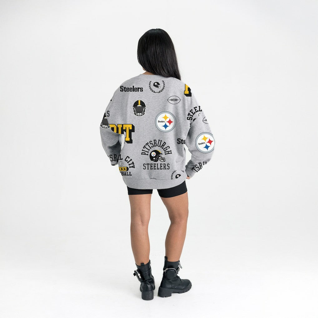 Pittsburgh Steelers  Gameday Couture Women's Always On Repeat Fleece Sweatshirt