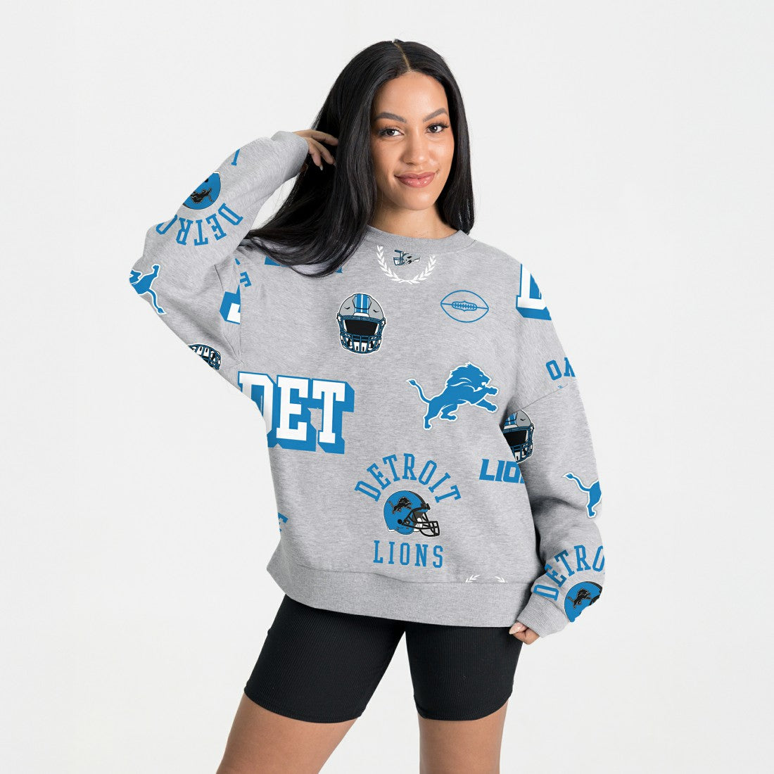Detroit Lions  Gameday Couture Women's Always On Repeat Fleece Sweatshirt