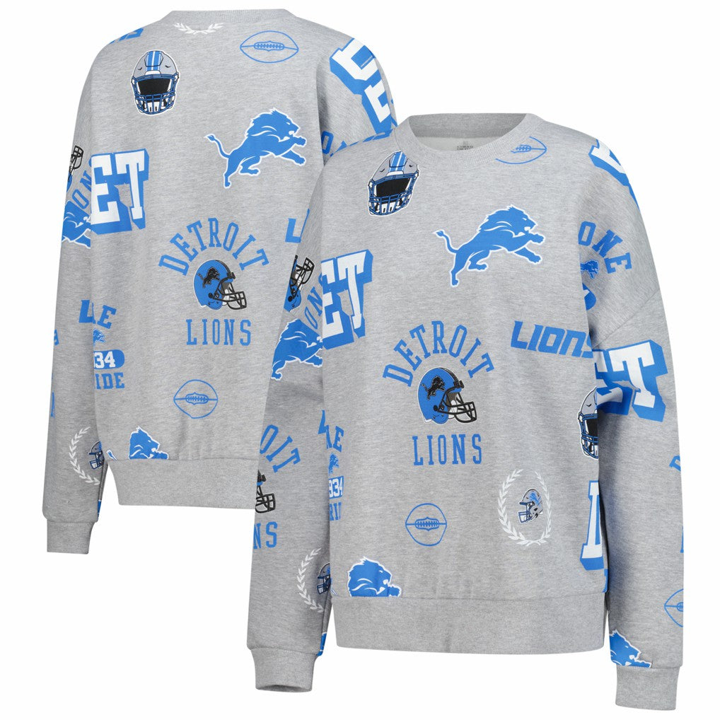 Detroit Lions  Gameday Couture Women's Always On Repeat Fleece Sweatshirt