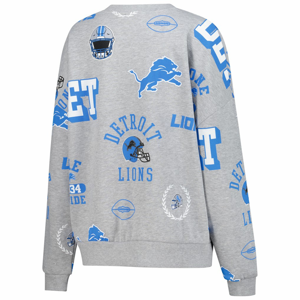 Detroit Lions  Gameday Couture Women's Always On Repeat Fleece Sweatshirt