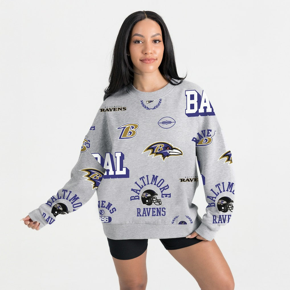 Baltimore Ravens  Gameday Couture Women's Always On Repeat Fleece Sweatshirt